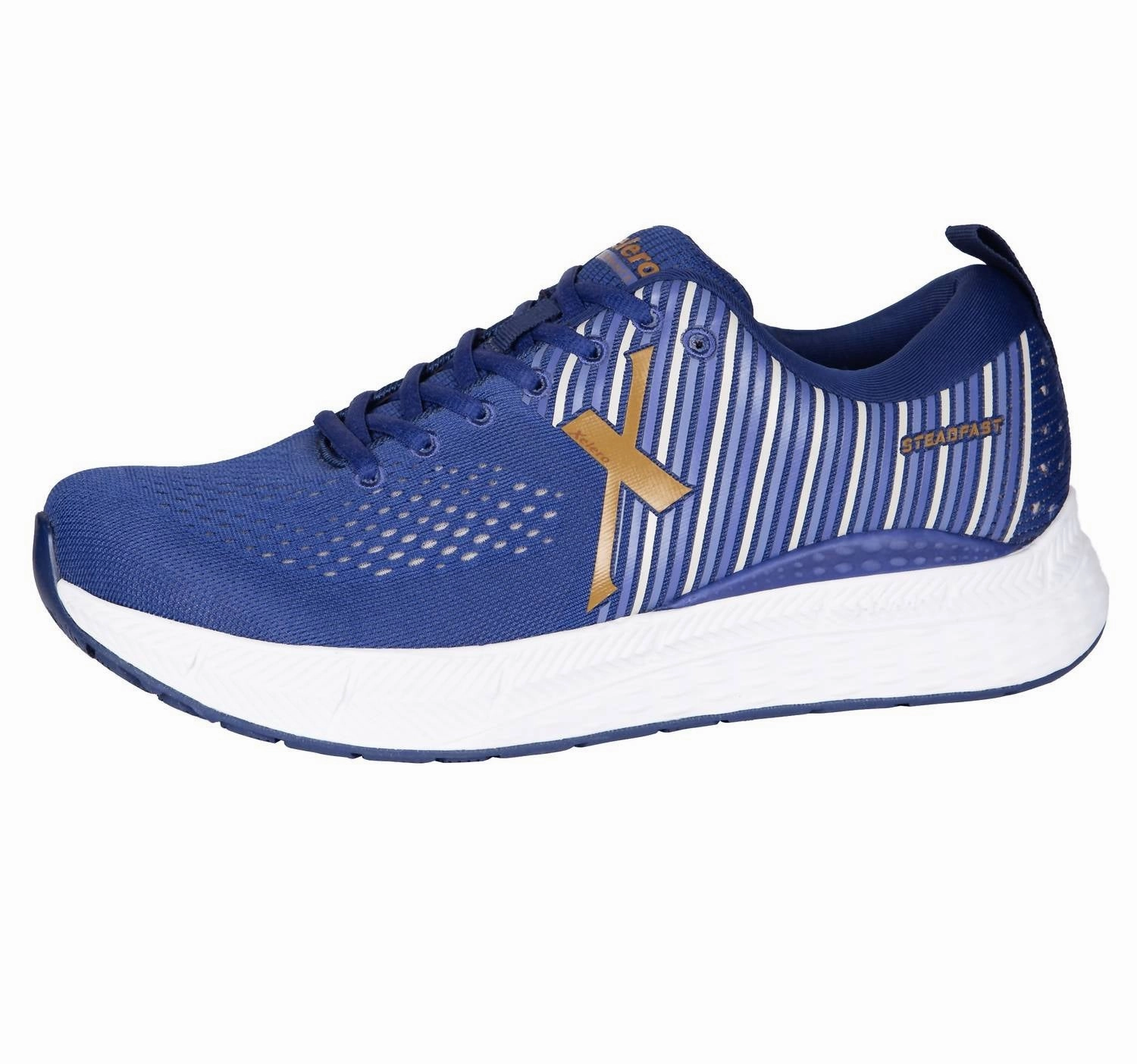 Men's Steadfast Running Shoes In Navy/bronze responsive sole shoes