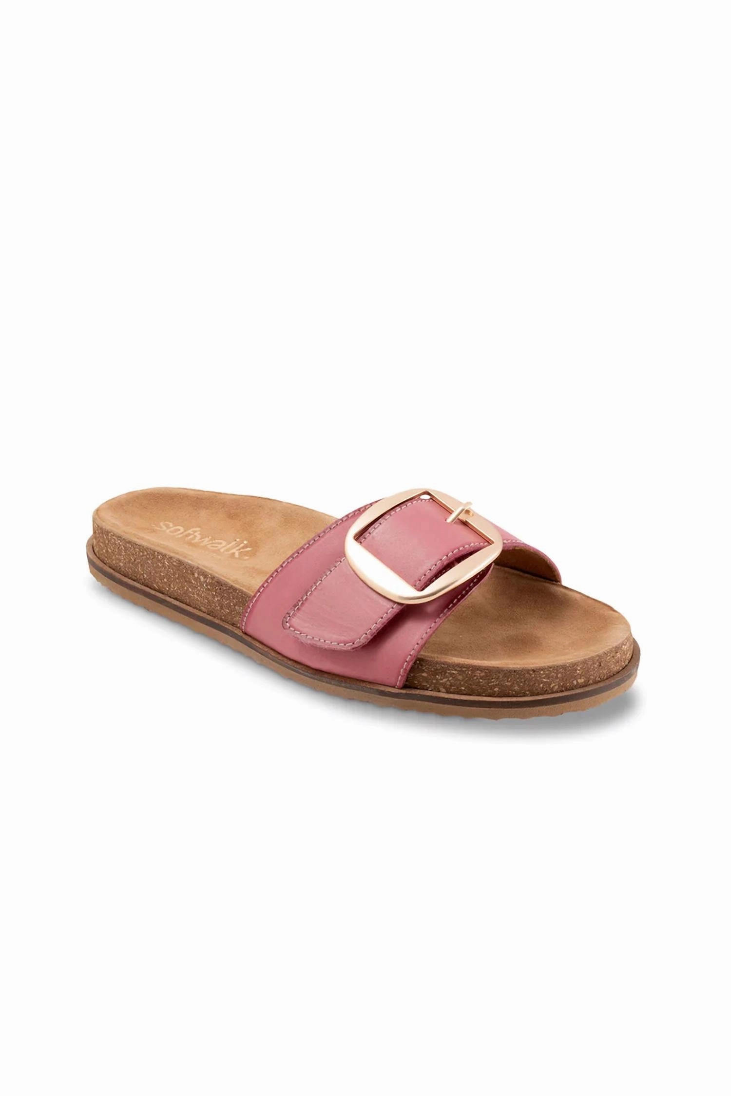 Softwalk Una Sandals In Fuchsia Effortless Footwear Aerodynamic