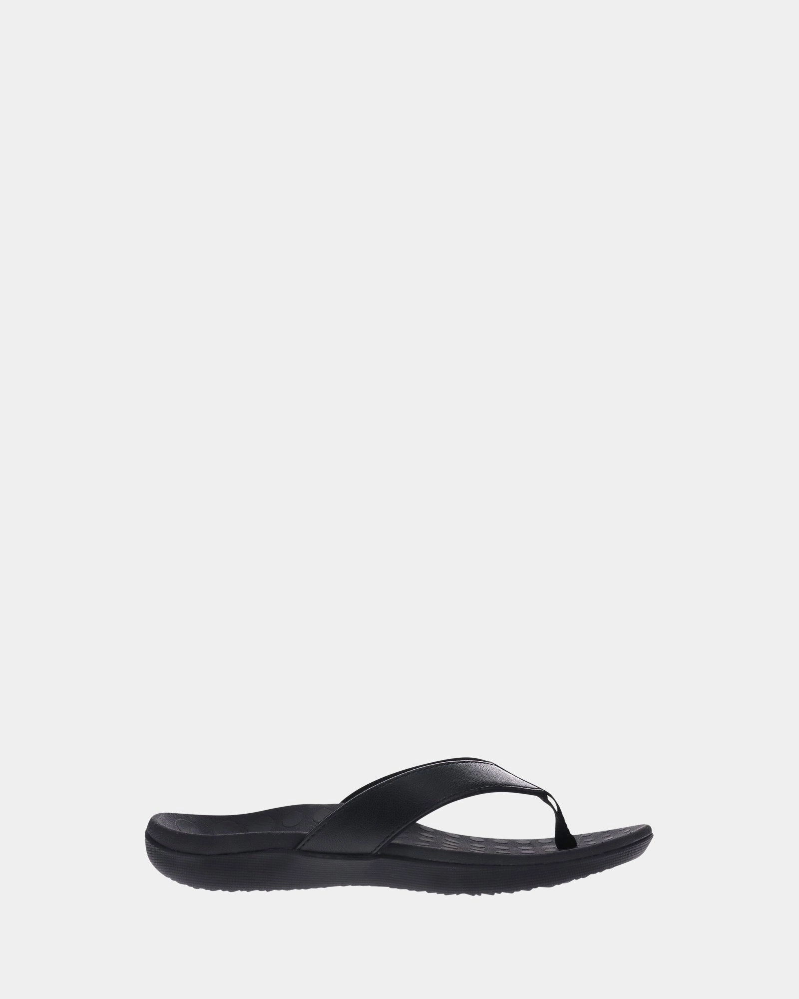 Sonoma Smooth Black Fashionable Flip-flops for Travel Open Design