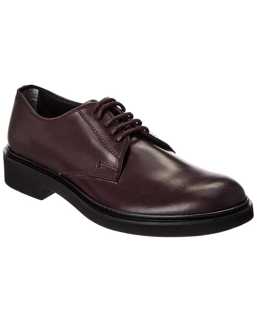 Brown Oxfords Slim Profile City Dweller TOD??s Leather Derby