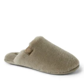 Dearfoams Men's Fireside Broome Genuine Shearling Scuff Travel-ready Footwear Smooth Surface