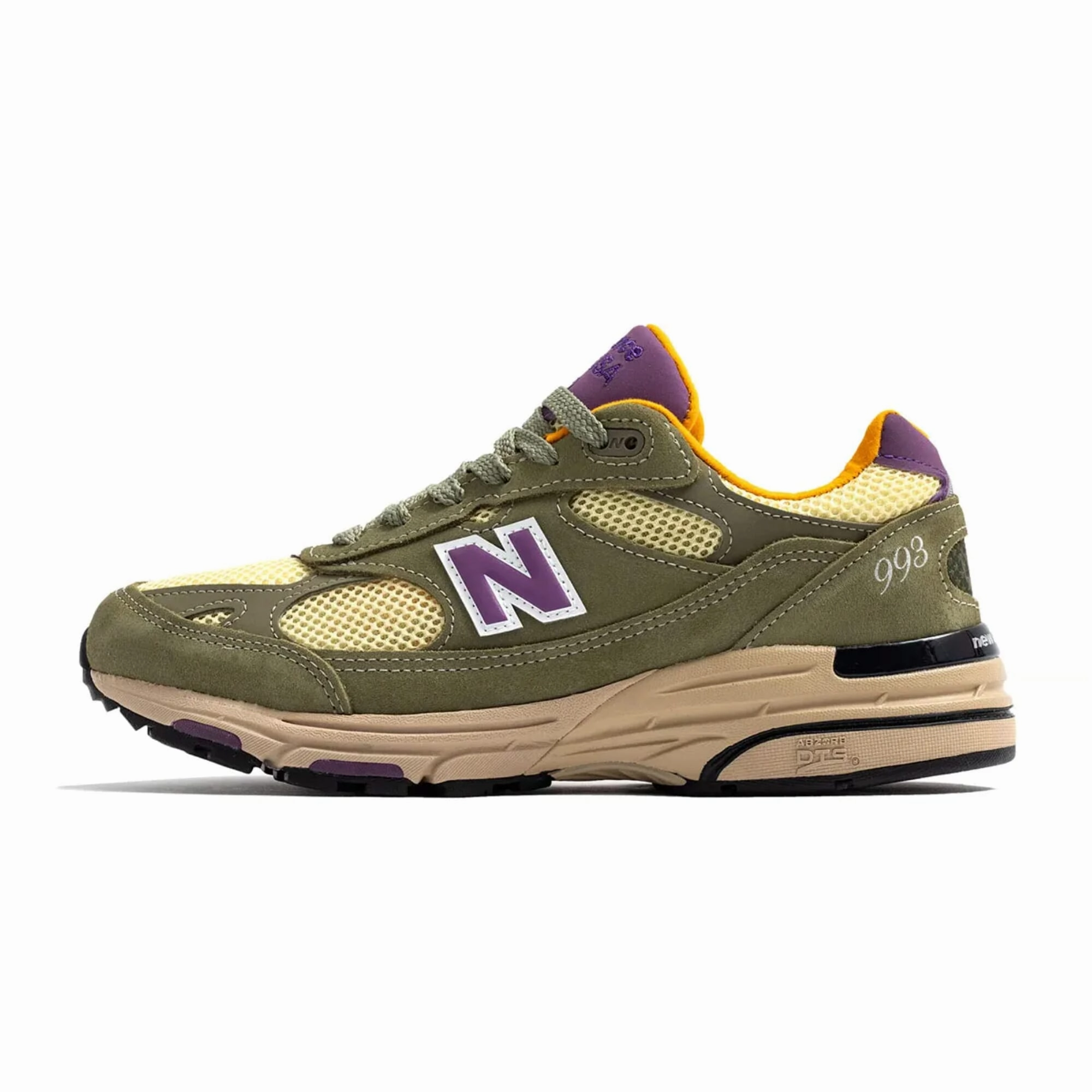 New Balance 993 Olive Leaf/Purple  U993OL Men's leg strength comfortable sneakers