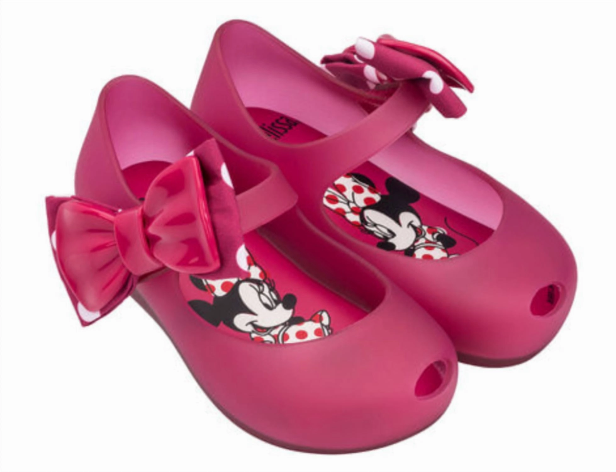 Simple Feel Leisure Life Kids Ultragirl Minnie Ii Bow Sandals In Pink
