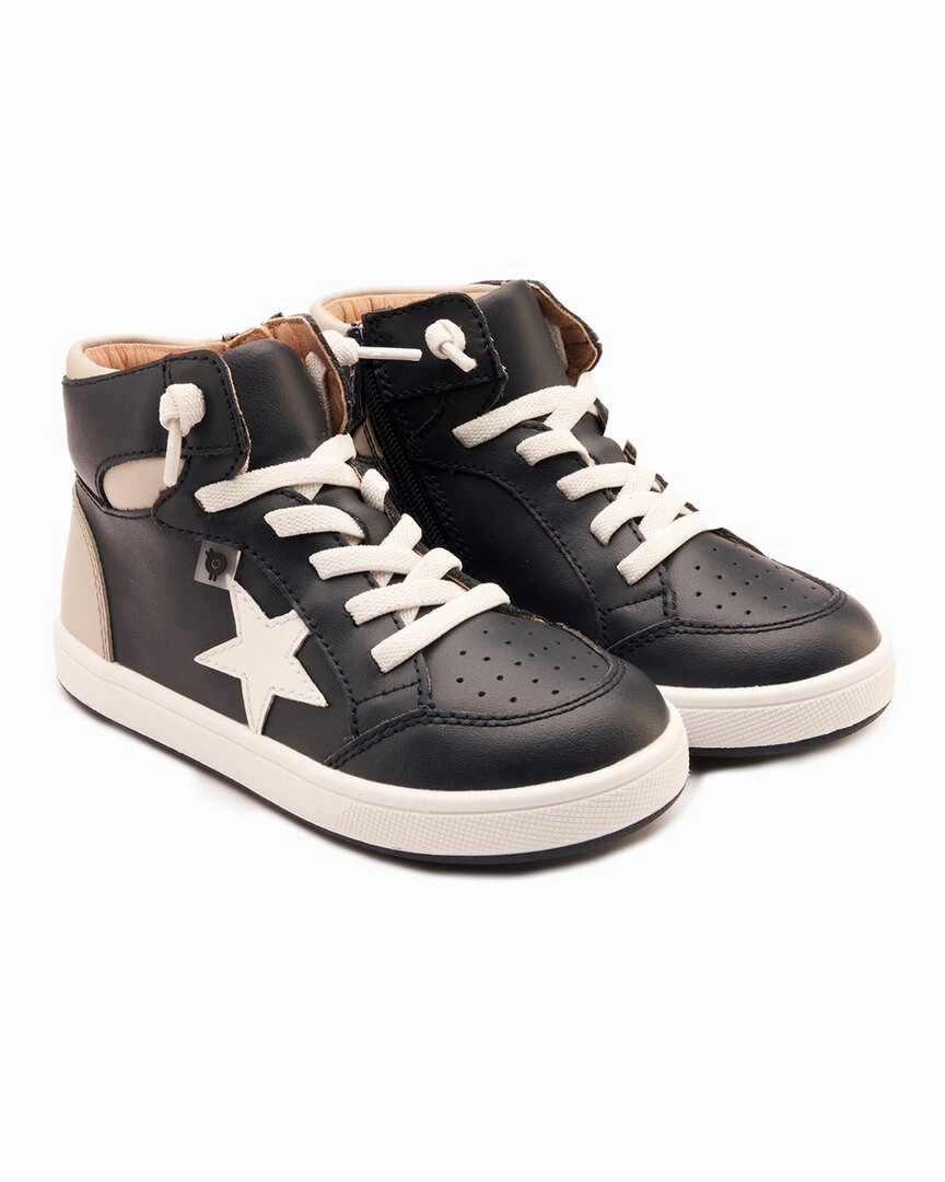 Step Relief Old Soles Starling Leather High-Top Sneaker