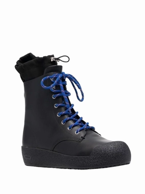 Bally Cutter 6228415 Men's Black Shearling-Lined Leather Boot High Performance