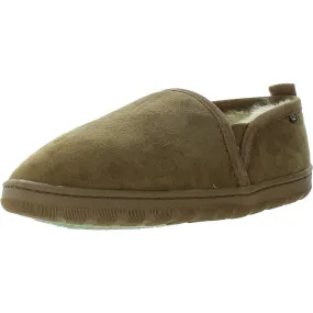 Mens Faux Fur Lined Sheepskin Loafer Slippers Casual Beach Sandals Sunset Hour