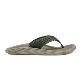 Men's Ulele Beach Sandals In Nori/clay Minimal Design Date Soft