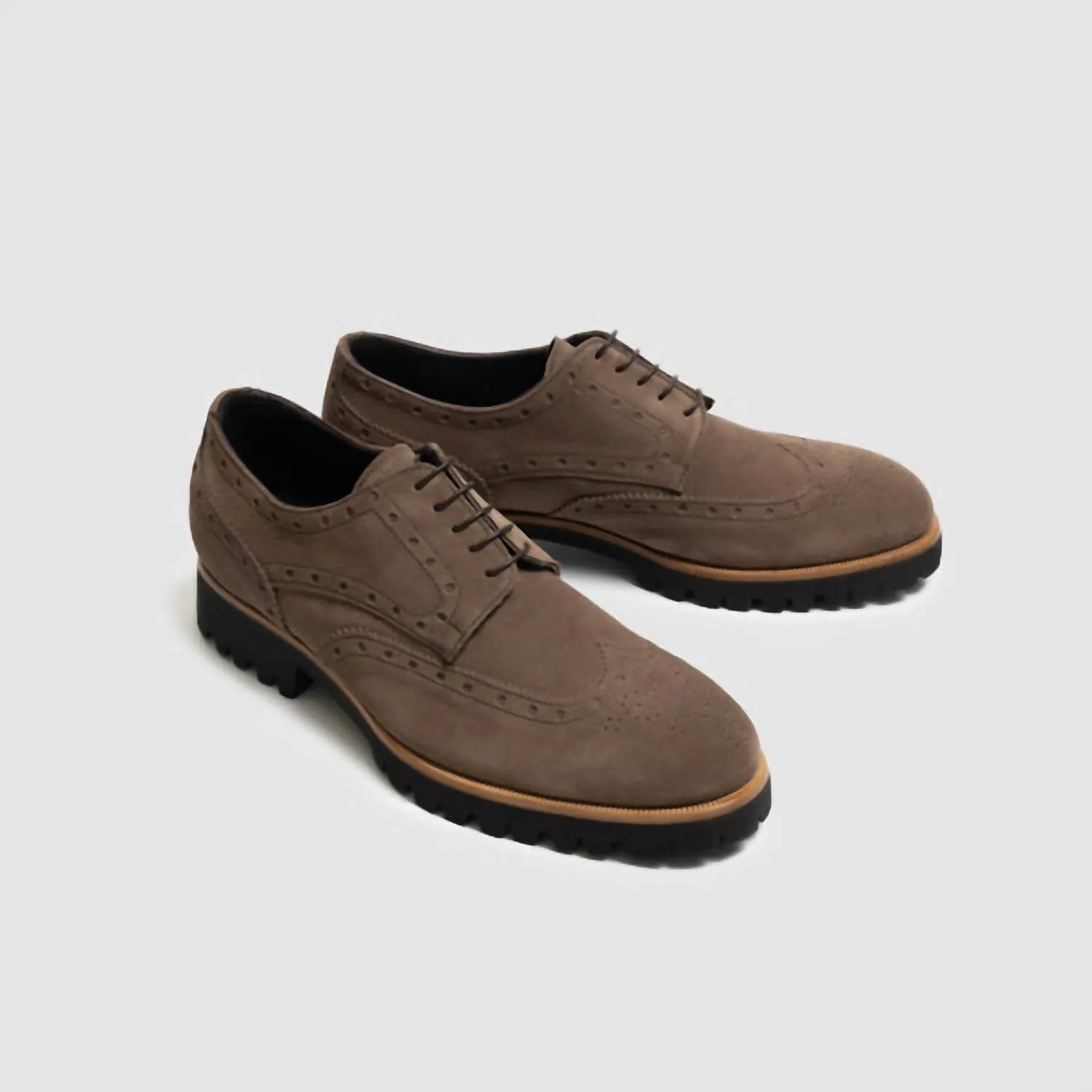 Men's Montagnana Oxford Shoes In Dark Bark Comfortable Support Breathable Feel City Dweller