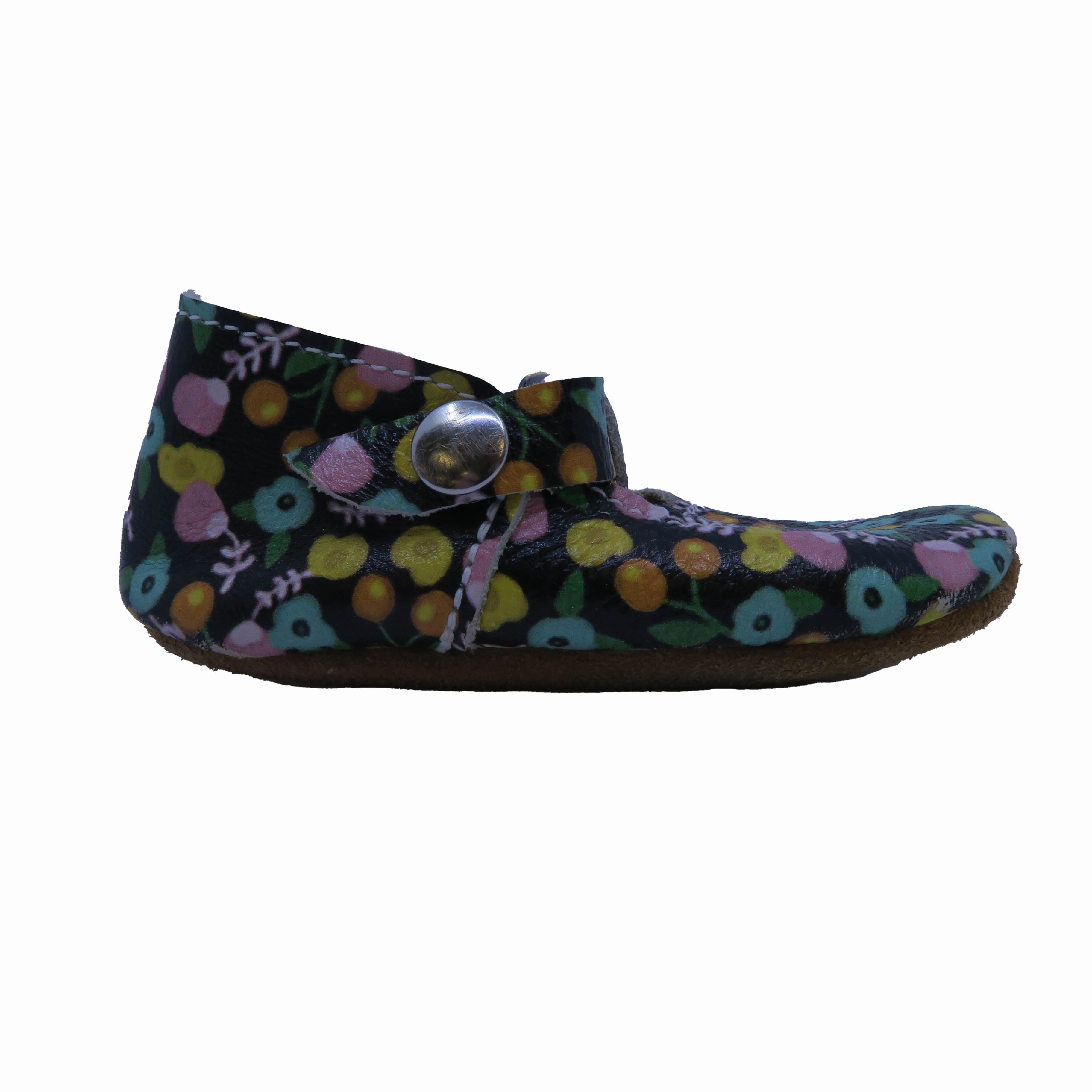 Relaxed Days Mon Petit Girls Brown | Floral Booties