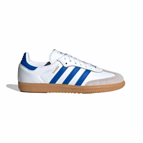 Slip On Construction Anti Torsion Stability Adidas Samba OG Footwear White / Blue / Gum 3  JP5482 Grade-School