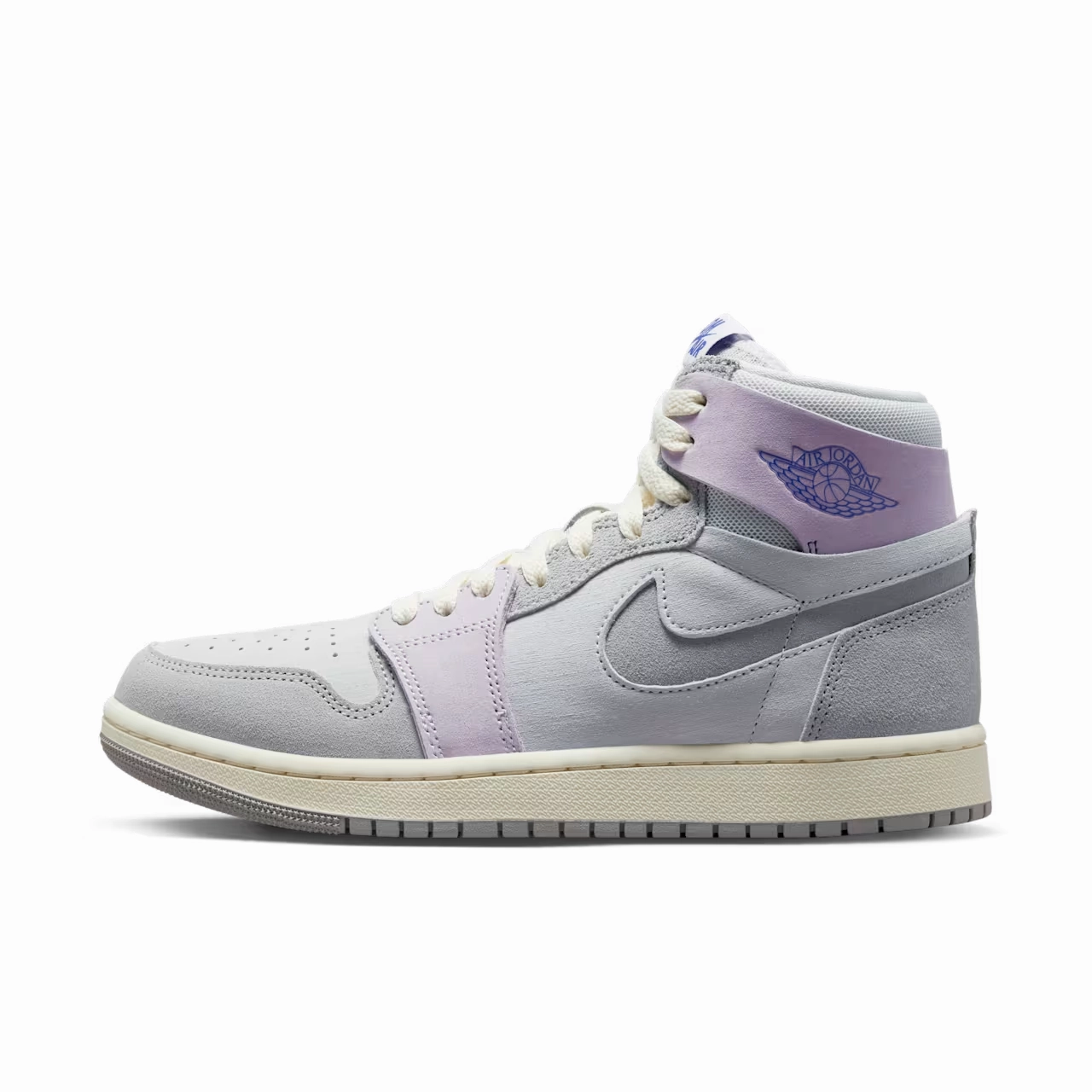 Air Jordan 1 Zoom CMFT 2 DV1305-005 Women's US 11.5 Gray Lifestyle Shoes GBNC88 arch - contouring insoles Smart Features