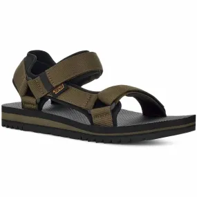Men's Universal Trail Sandal In Dark Olive Block Heel Open Toe Casual Shoes