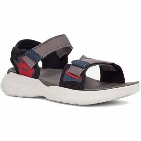 Casual Style Men's Zymic Sandal In Grey / Red