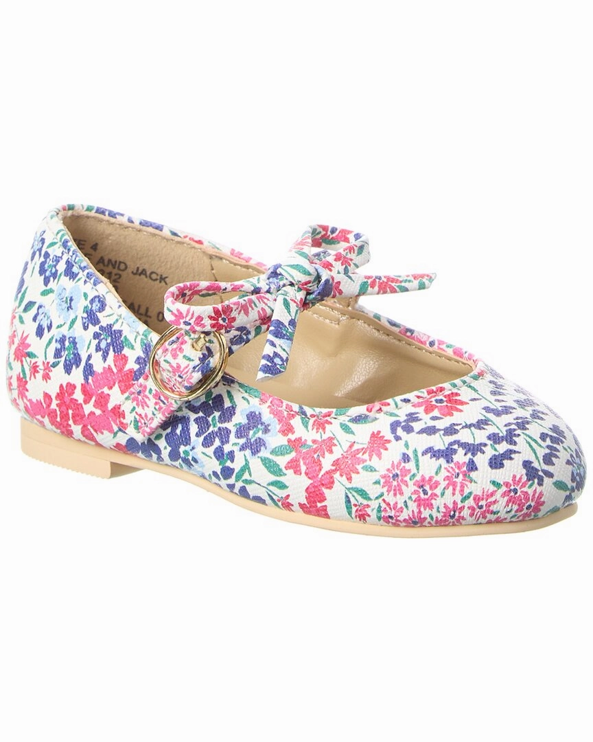 Marathon Pace Janie and Jack Floral Bow Flat
