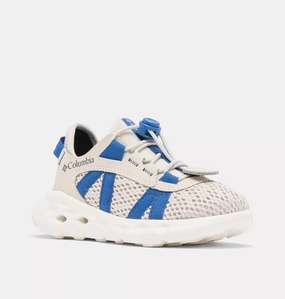 Columbia Drainmaker XTR Sneakers Kids  Cloud Gray Blue Water Shoes VER333 Coffee Run Smart Tread