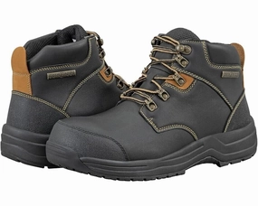 fixed - insole - feature shoes Orthofeet Granite Men's US 9.5 Black Waterproof Safety Toe Work Boots ZPO2128