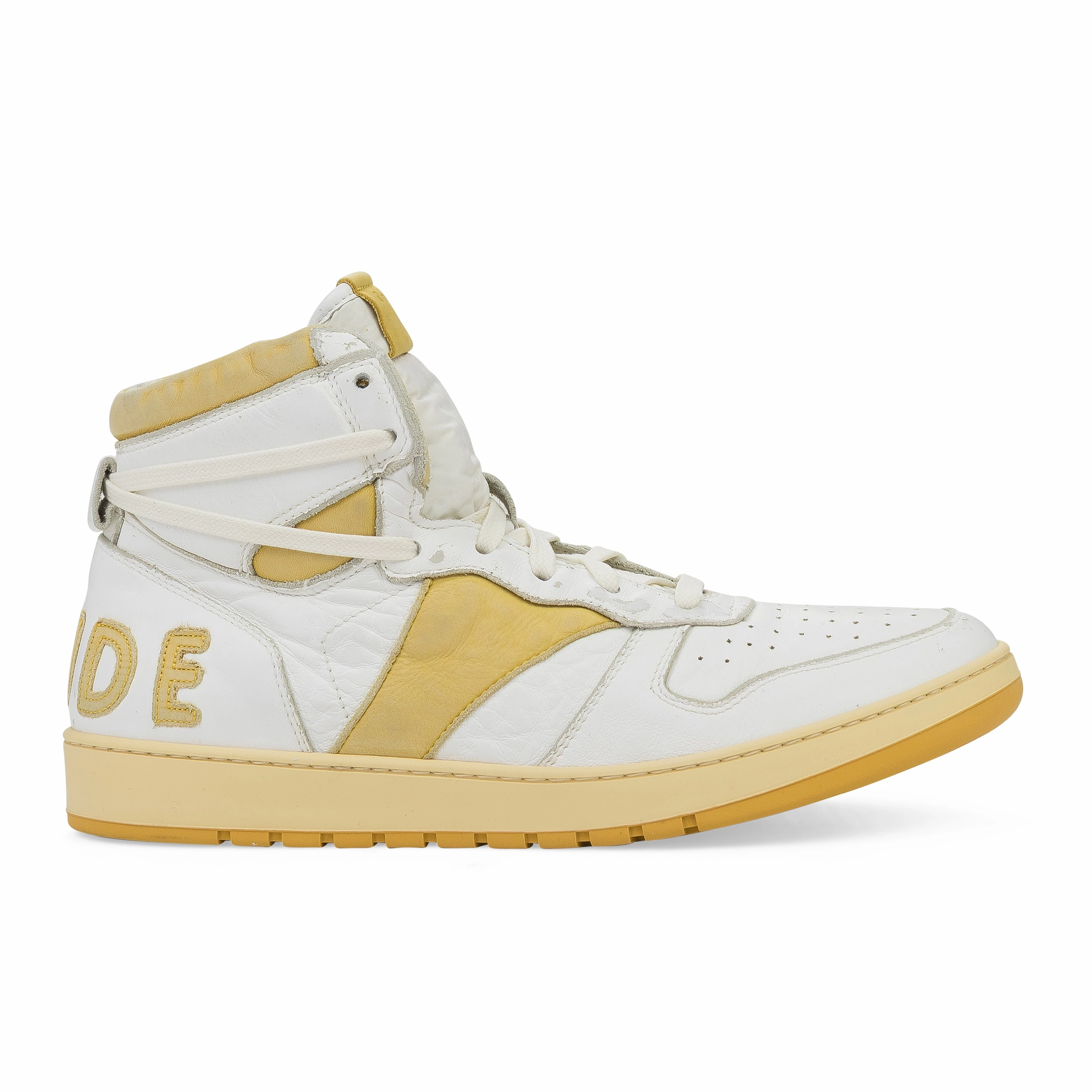 cushioning shoes WHITE/YELLOW RHECESS HI SNEAKERS