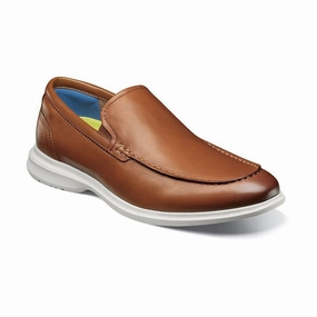 maximalist running option Florsheim Hamptons 14397-221 Mens 7 Brown Leather Moc Toe Venetian Loafer KHD909