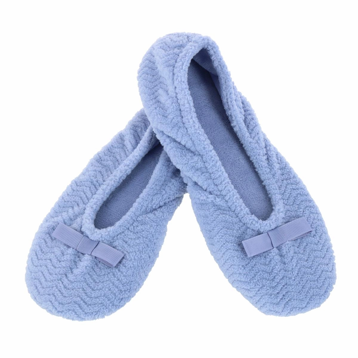 Women's Chevron Microterry Ballerina Slipper Quick Beach Footwear