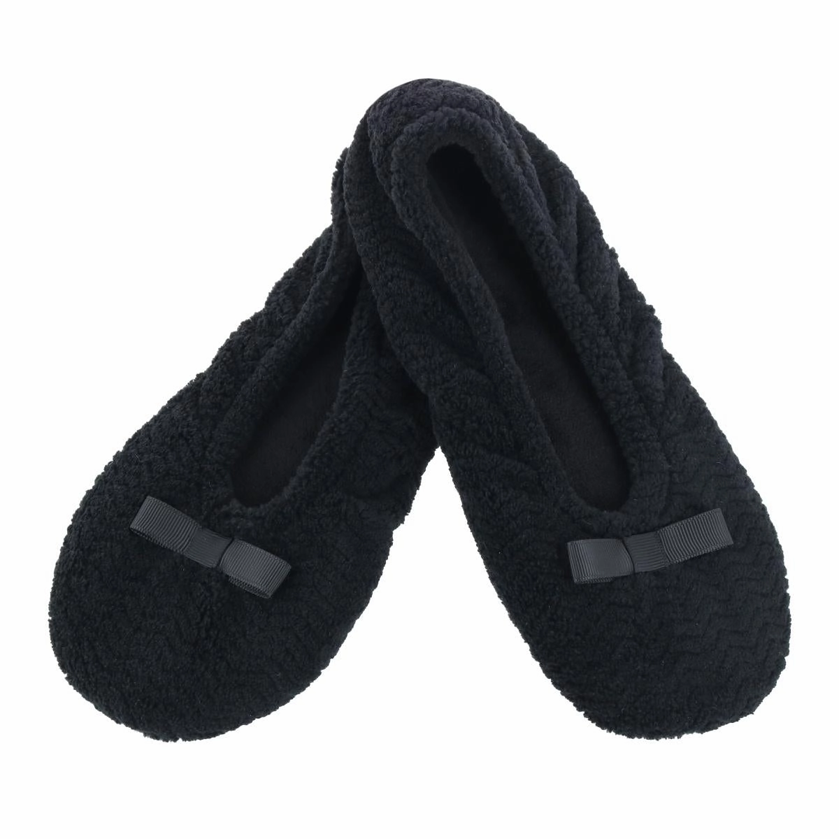 Women's Chevron Microterry Ballerina Slipper Reflective