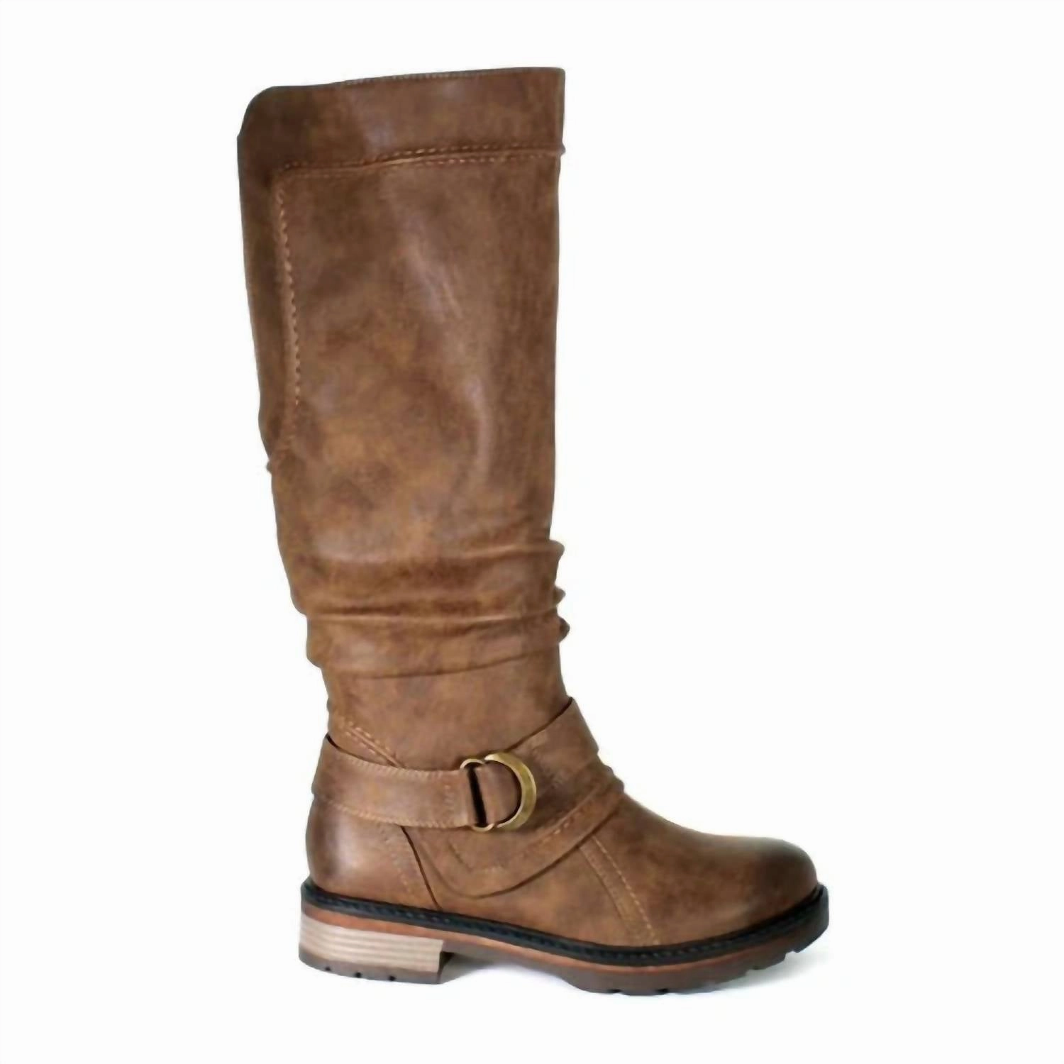 Women's Fiona 3 Tall Boots In Dark Tan Rugged Built Morning Walk Minimal Silhouette
