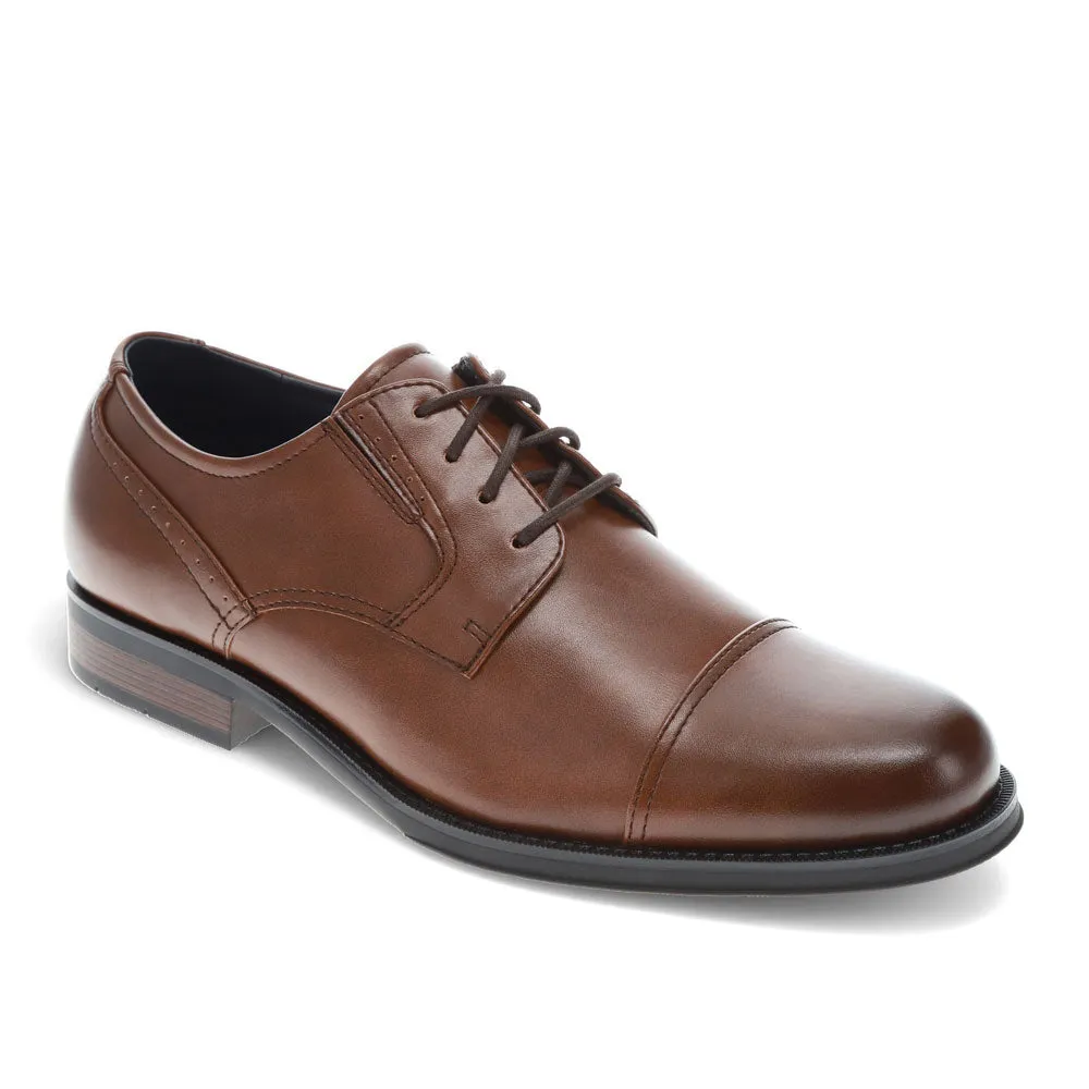 Dockers Mens Echo Synthetic Leather Cap Toe Dress Oxford Lace Up Shoe Classic Style