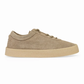 TAUPE THICK SHAGGY SUEDE CREPE SNEAKERS for beginners high - mileage shoe endurance