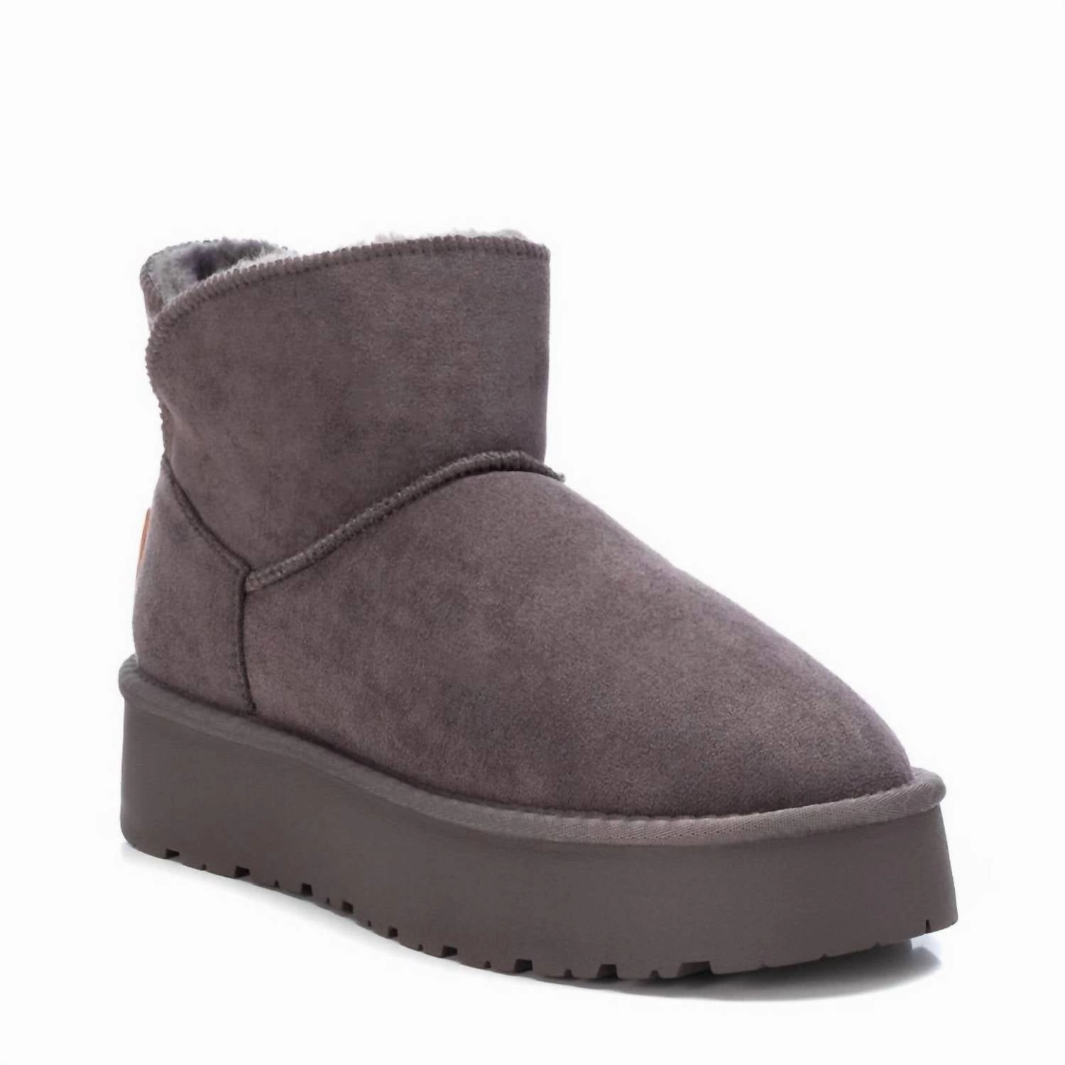 Comfort Lining Mountain Climber Dry Guard Women's Suede Winter Boots In Grey