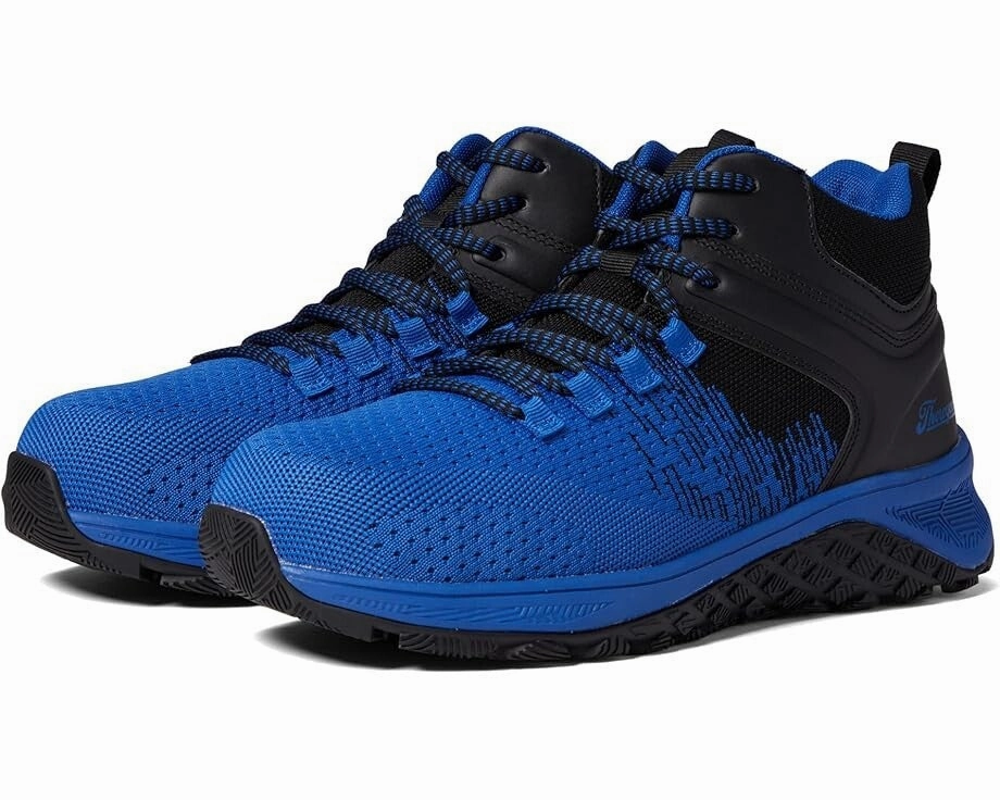 Durable Design Thorogood Day One Safety AST Mid Women US 5.5 Blue Comp Safety Toe Shoes ZPO3703