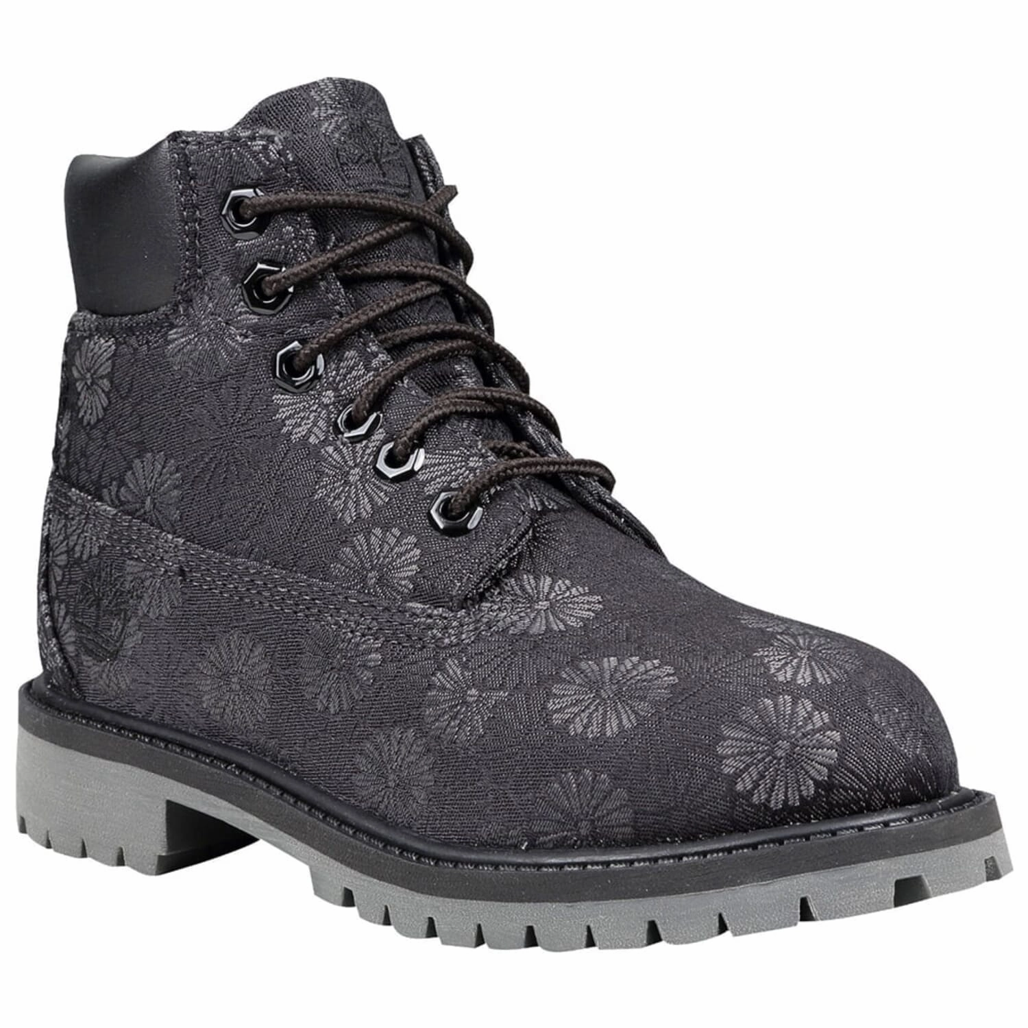 Timberland 6 Inch Classic Boot Black Floral  TB-0A177S-001 Grade-School High Traction All Day Worker