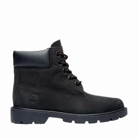 Weather Ready Timberland 6 Inch Classic Boot Black Nubuck  TB010710-001 Pre-School