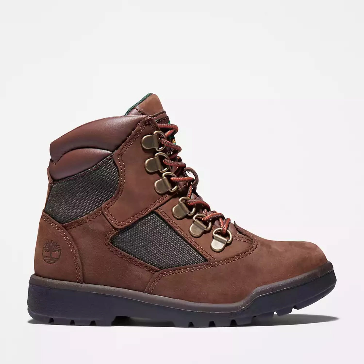 Reinforced Form Morning Walk Timberland 6 Inch Field Boot Medium Brown Nubuck  TB-044992-214 Grade-School