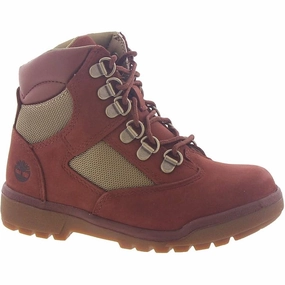 Timberland 6 Inch Field Boot Rust Nubuck  TB-0A242G-V17 Pre-School Breathable Morning Walk Anti blister