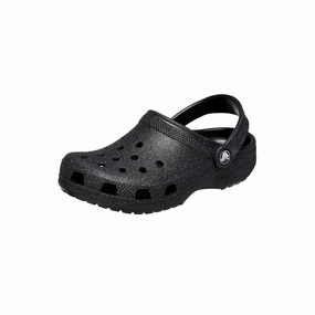 Superior support Crocs Classic Glitter Clogs Black Glitter  206993-0WH Pre-School