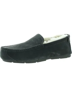 Urban Edge Tipton  Mens Suede Faux Fur Moccasin Slippers