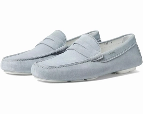 Astounding shock absorption To Boot New York Idris Loafers Men's US 7 Light Blue Suede Casual Shoes KHD831