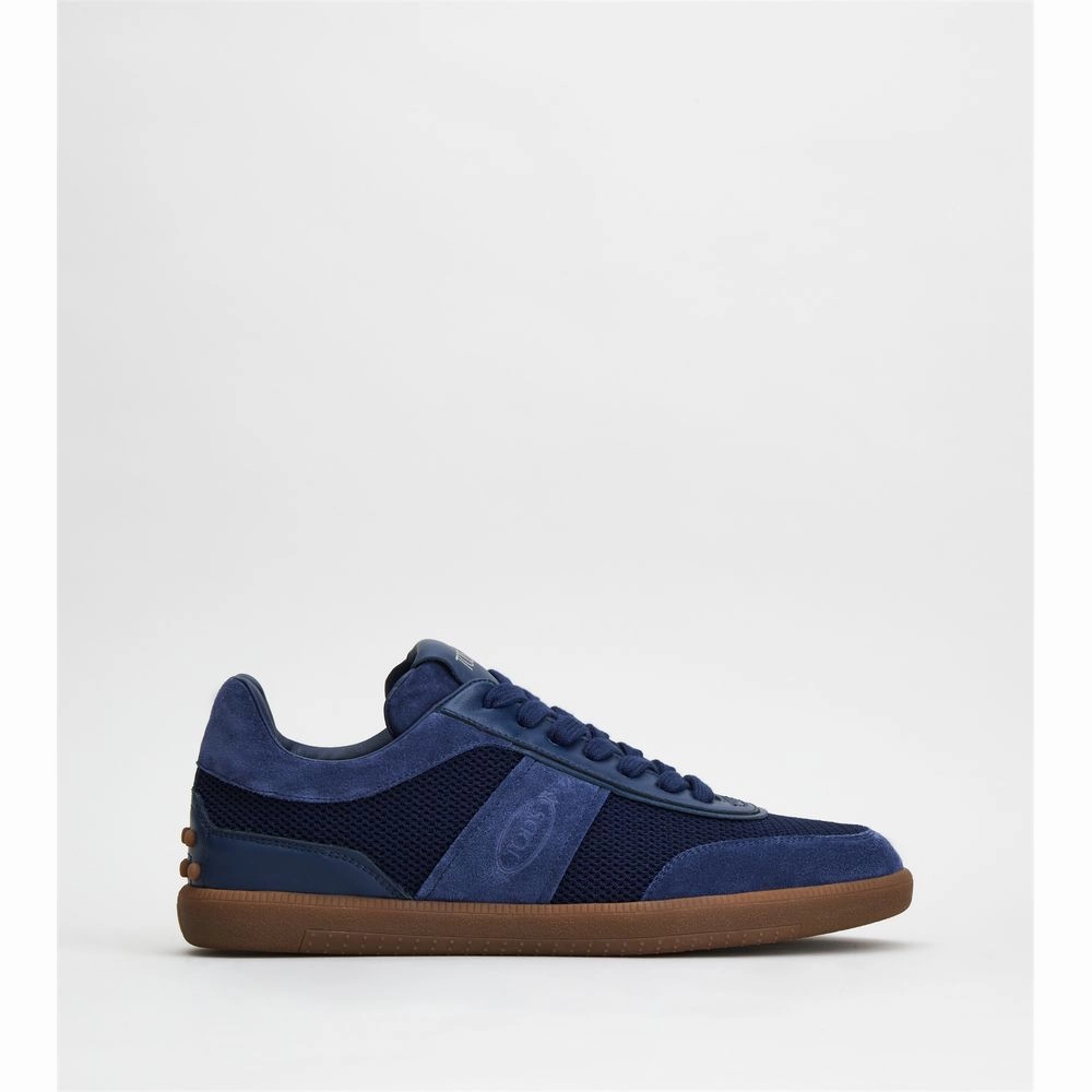 Tod's Tabs Sneakers in Suede and Technical Fabric Adaptive Motion running in indoor arenas shoes
