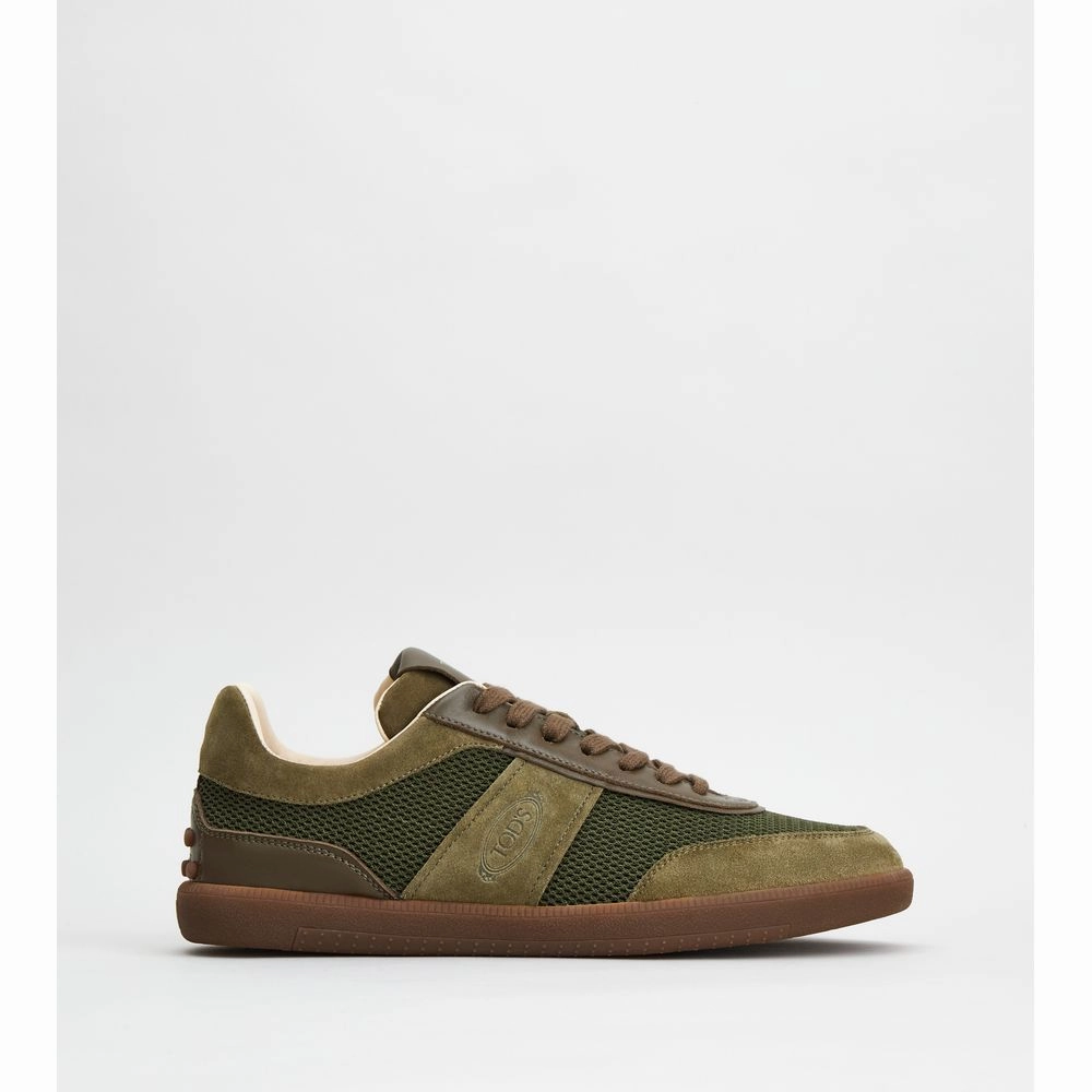 geometric - pattern shoes support technology Tod's Tabs Sneakers in Suede and Technical Fabric
