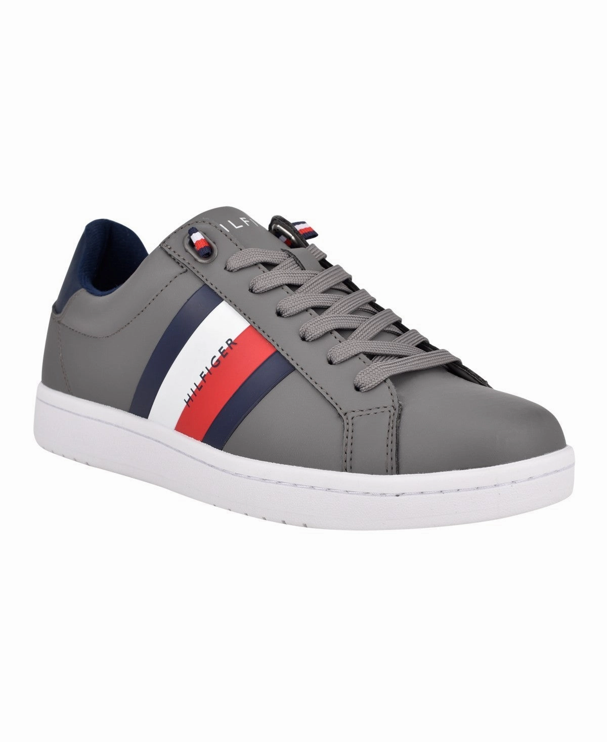 Tommy Hilfiger Sneakers Men's Gray Faux Leather Comfort Casual Shoes VER594 RemovableInsole running in a taiga area shoes