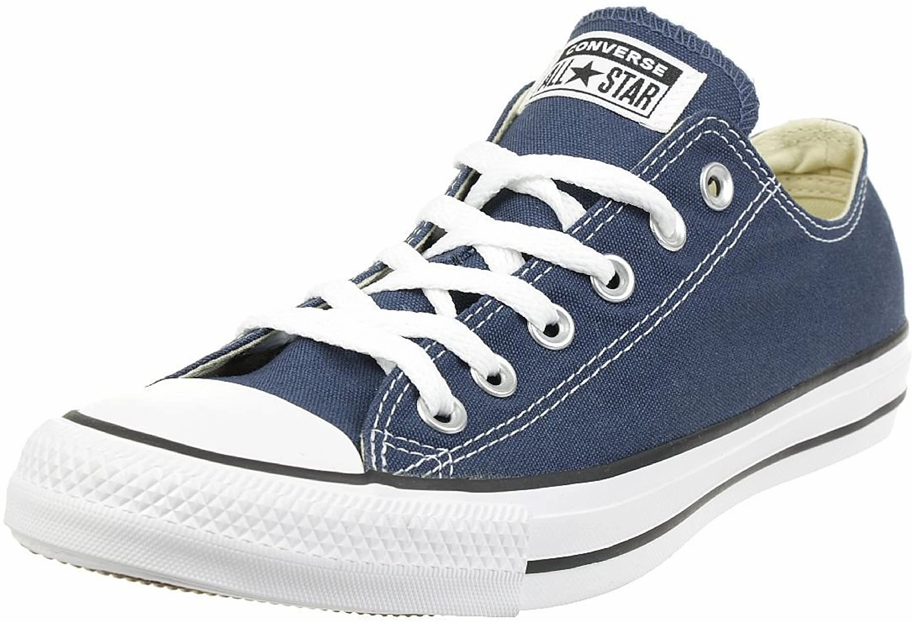 Converse Unisex Chuck Taylor All Star Low Top Navy Sneakers marble - design shoes Slip Resistant Outsole