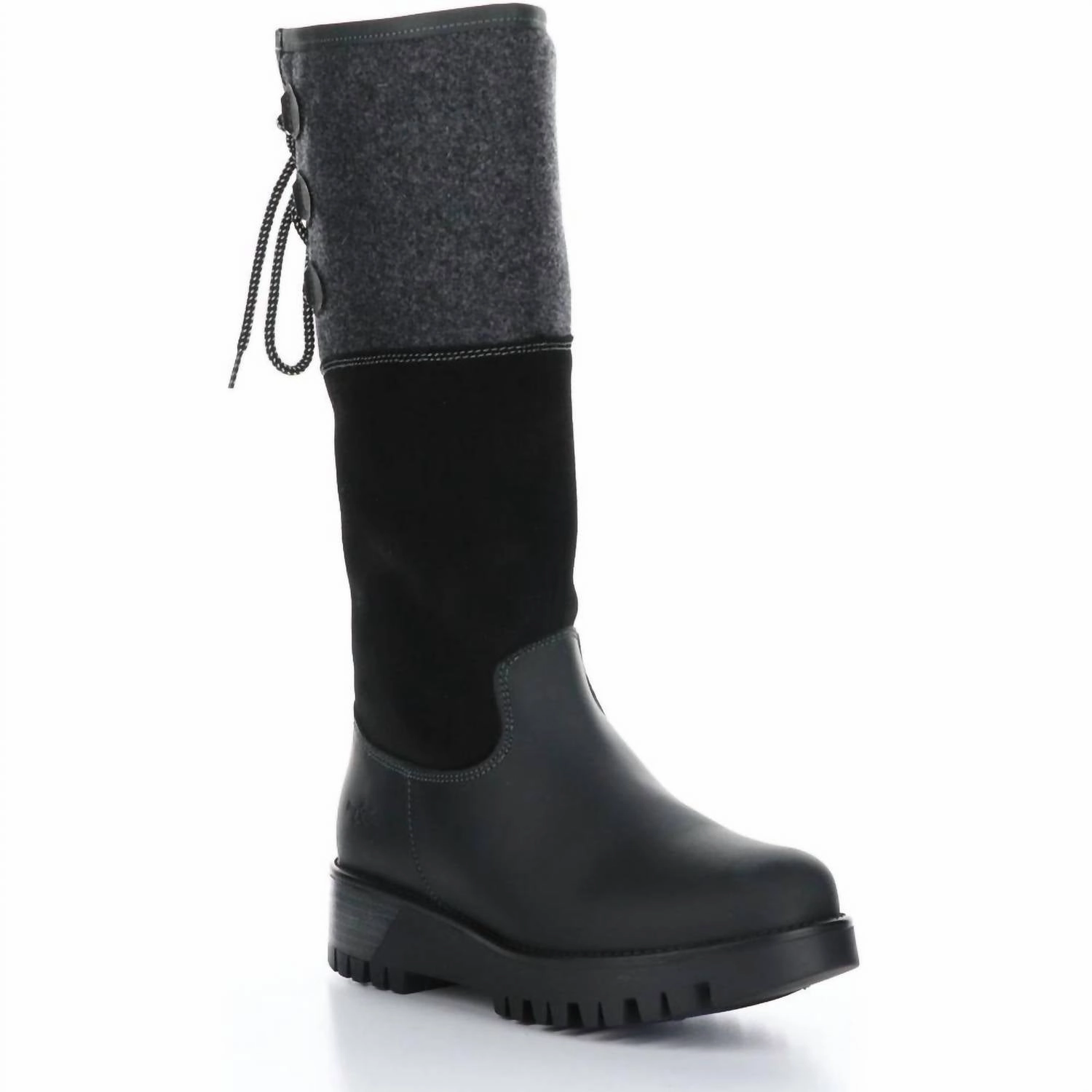 Women's Goose Prima Boots In Black/black Stable Support Windy Weather