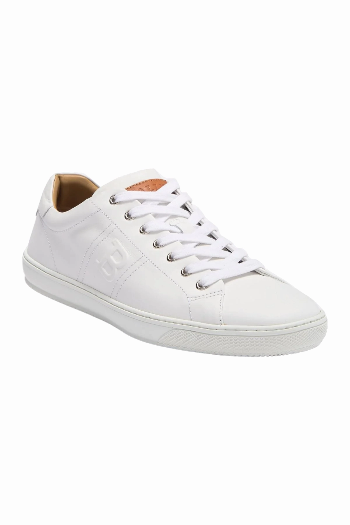 carbon fiber plate Bally Orivel Men's 6240303 White Leather Sneaker