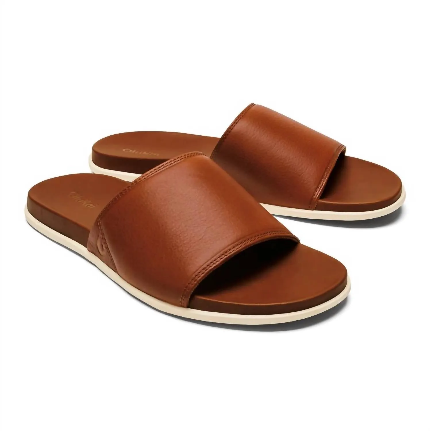 Men 'olali Slide Sandal In Fox/fox Casual Step Flexible Fit