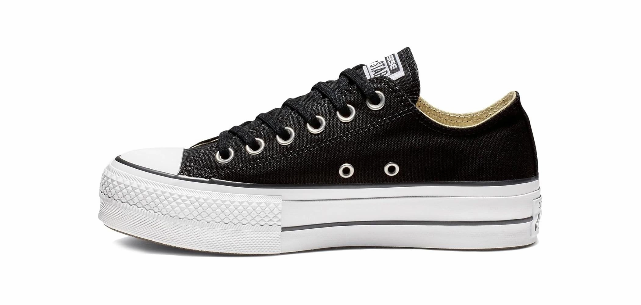 Converse Womens Chuck Taylor All Star Lift Platform Shoes - Black breathable - straps pro - team - themed running wear