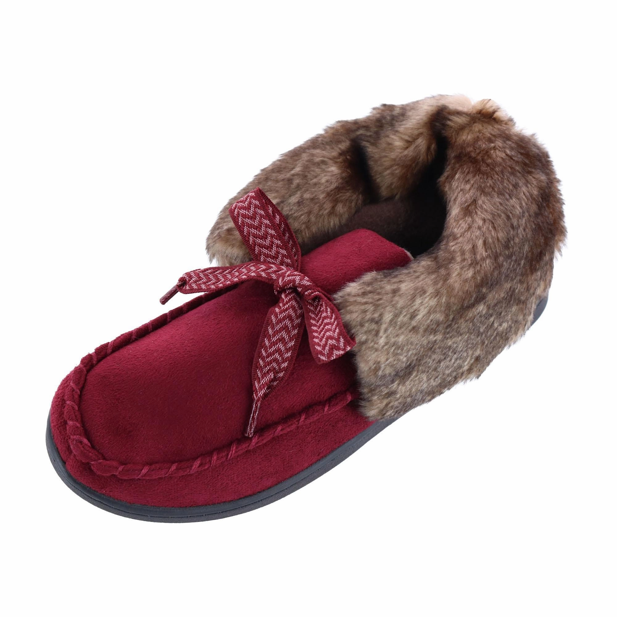 Women's Microsuede Nelly Moc Bootie Slippers Comfortable Sockliner