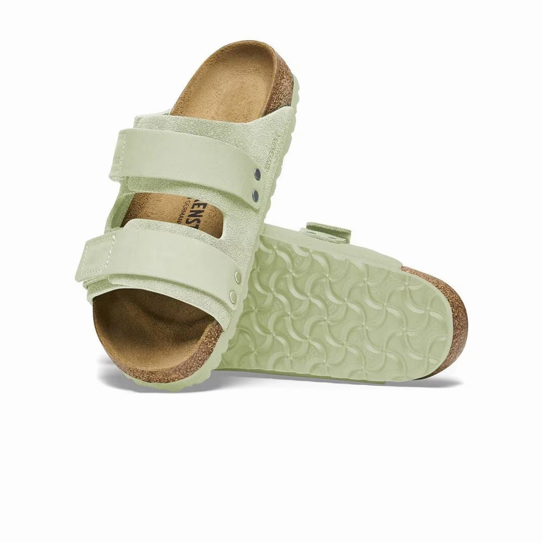 Birkenstock - Women's Uji Suede Slides (Narrow) (1026818) Soft Walk