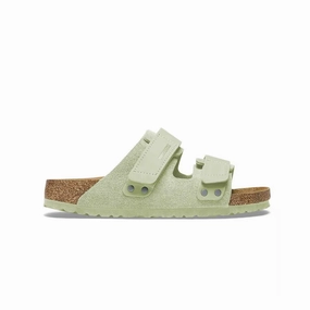 Birkenstock - Women's Uji Suede Slides (Narrow) (1026818) Move Easy Beach Fun