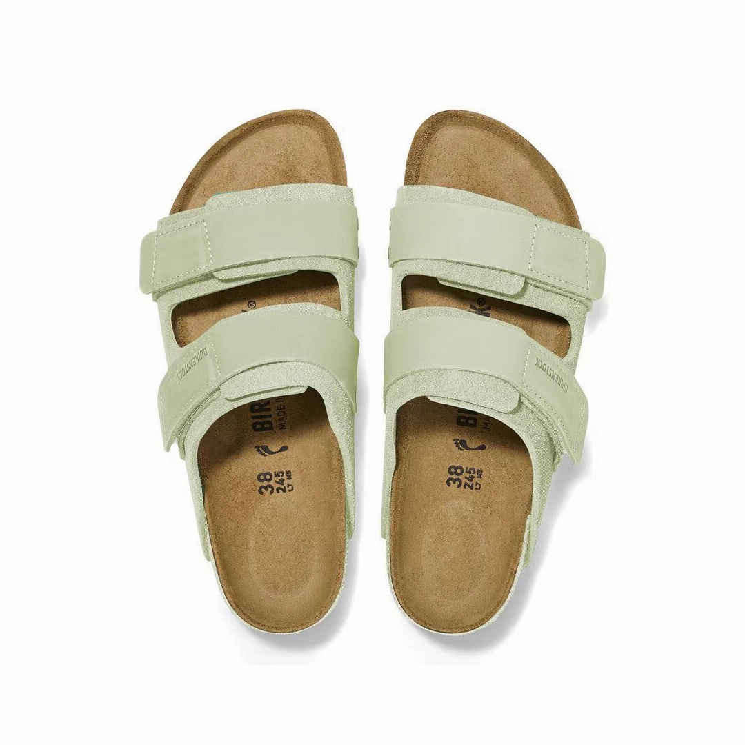 Knotted Straps Birkenstock - Women's Uji Suede Slides (Narrow) (1026818)