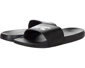 Walking Comfort UFC Octagon Sandals Men's  Black Slip On Round Toe Comfort Slide JOBB712
