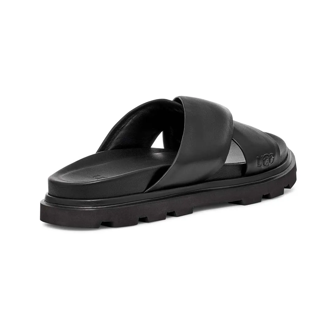 UGG?  - Men's Capitola Cross Sandals (1153076-BLK) Open Back Breath Mesh